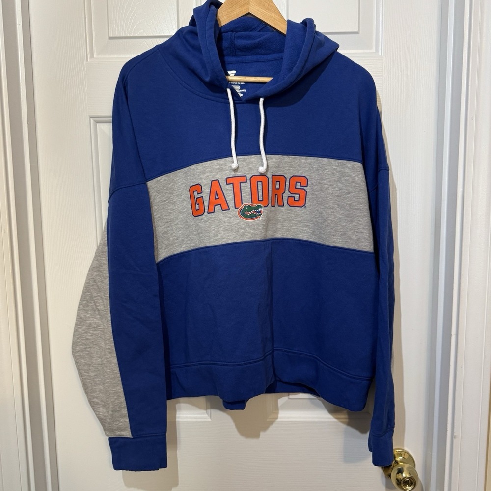 University Of Florida Gators Fanatics Women's XXL Hoodie Blue/Gray
